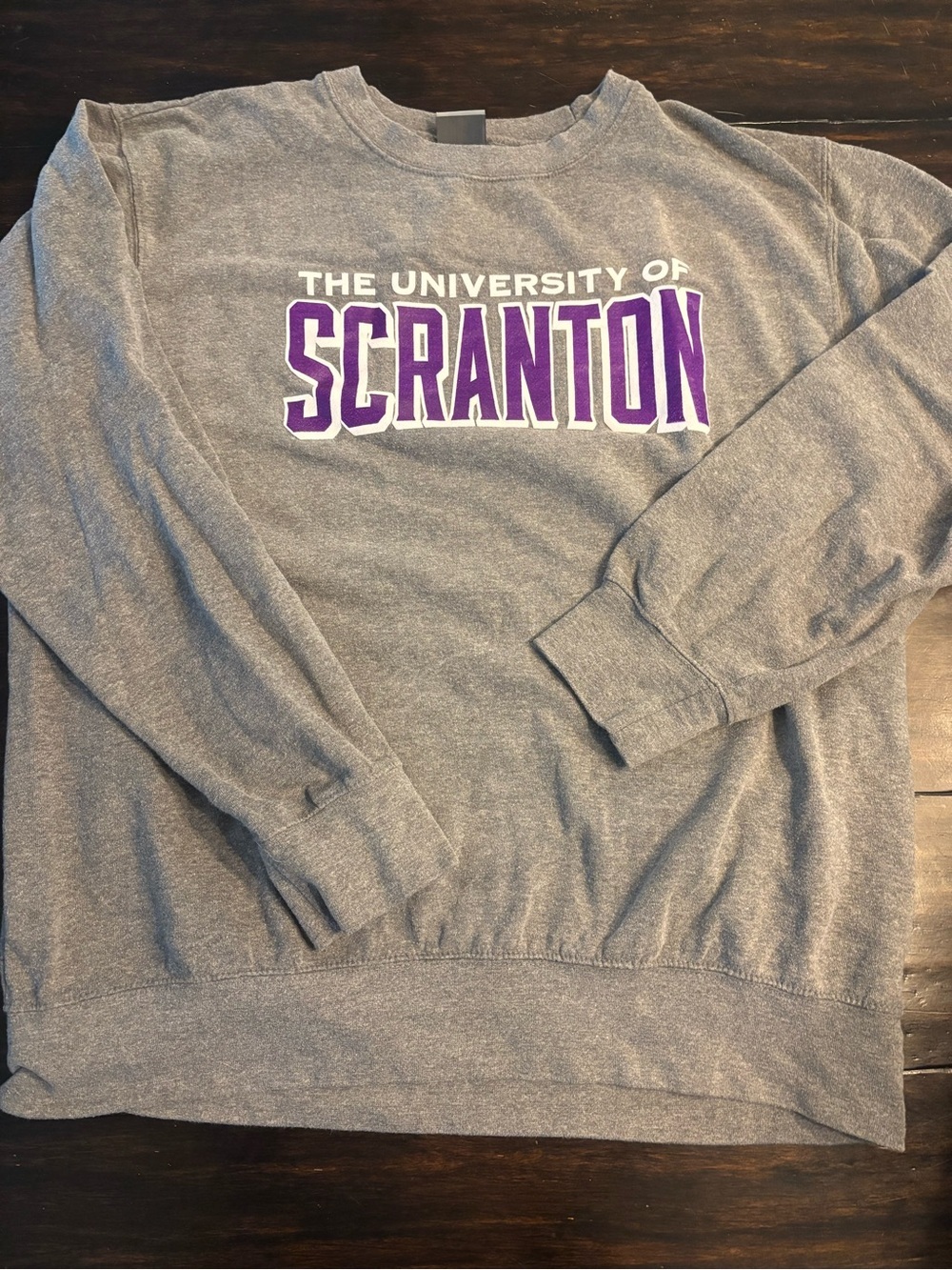 MV Sport university of Scranton Gray Sweatshirt unisex size xxl